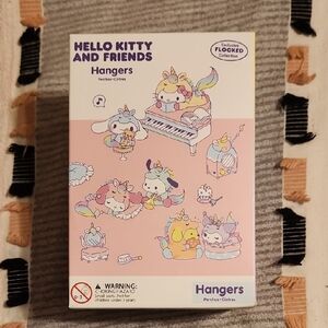 Hello Kitty and Friends Flocked Hangers - Pink and Blue